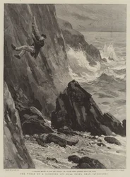 Das Wrack eines Schoners vor Bull Point, nahe Ilfracombe